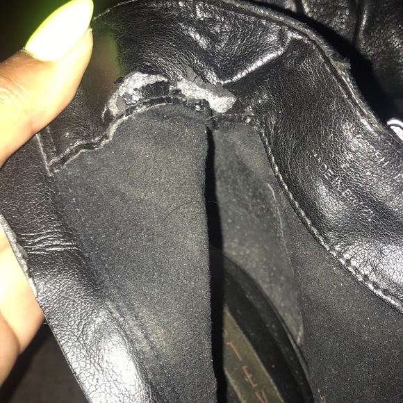 Steve Madden Peep Toe Black Booties (NO BOX) - Picture 6 of 8